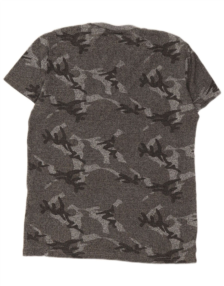 SUPERDRY tricou grafic pentru bărbați Top mic, gri, camuflaj, bumbac