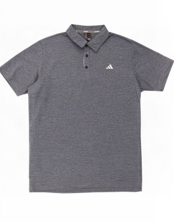 Tricou polo pentru bărbați Adidas XL, poliester stricat albastru