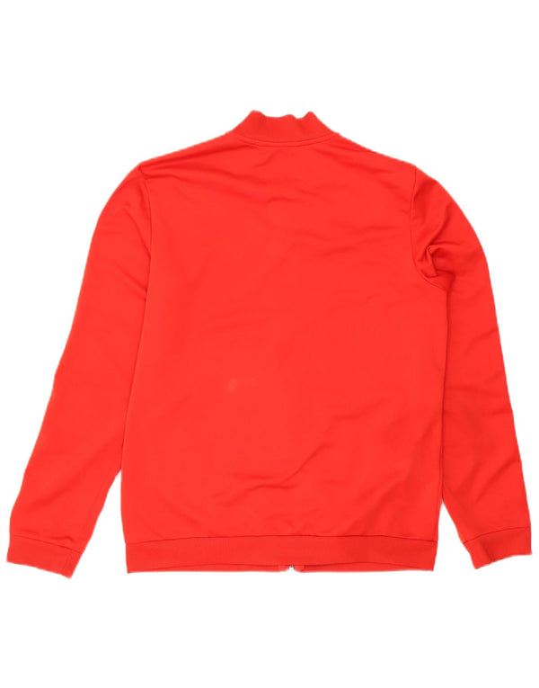 Jachetă de top pentru trening Adidas Primegreen pentru femei UK 12/14 Poliester roșu mediu