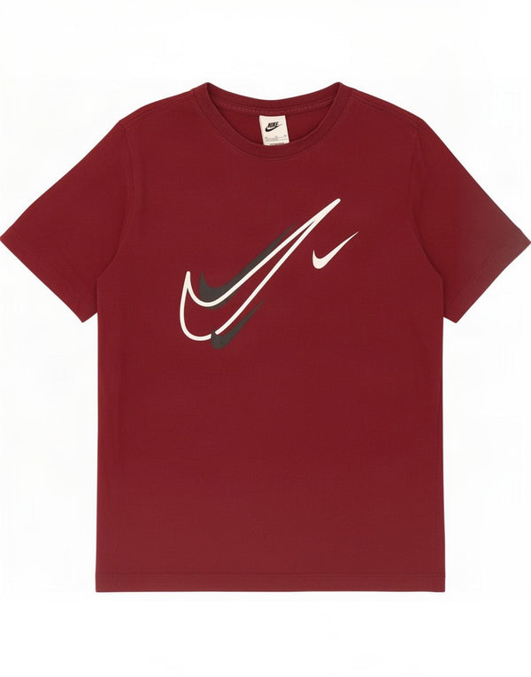 Tricou grafic Nike pentru băieți Top 13-14 ani XL Bumbac burgundă