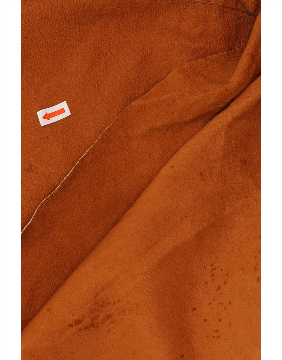 Pardesiu supradimensionat de piele intoarsa pentru femei VINTAGE UK 14 piele maro medie