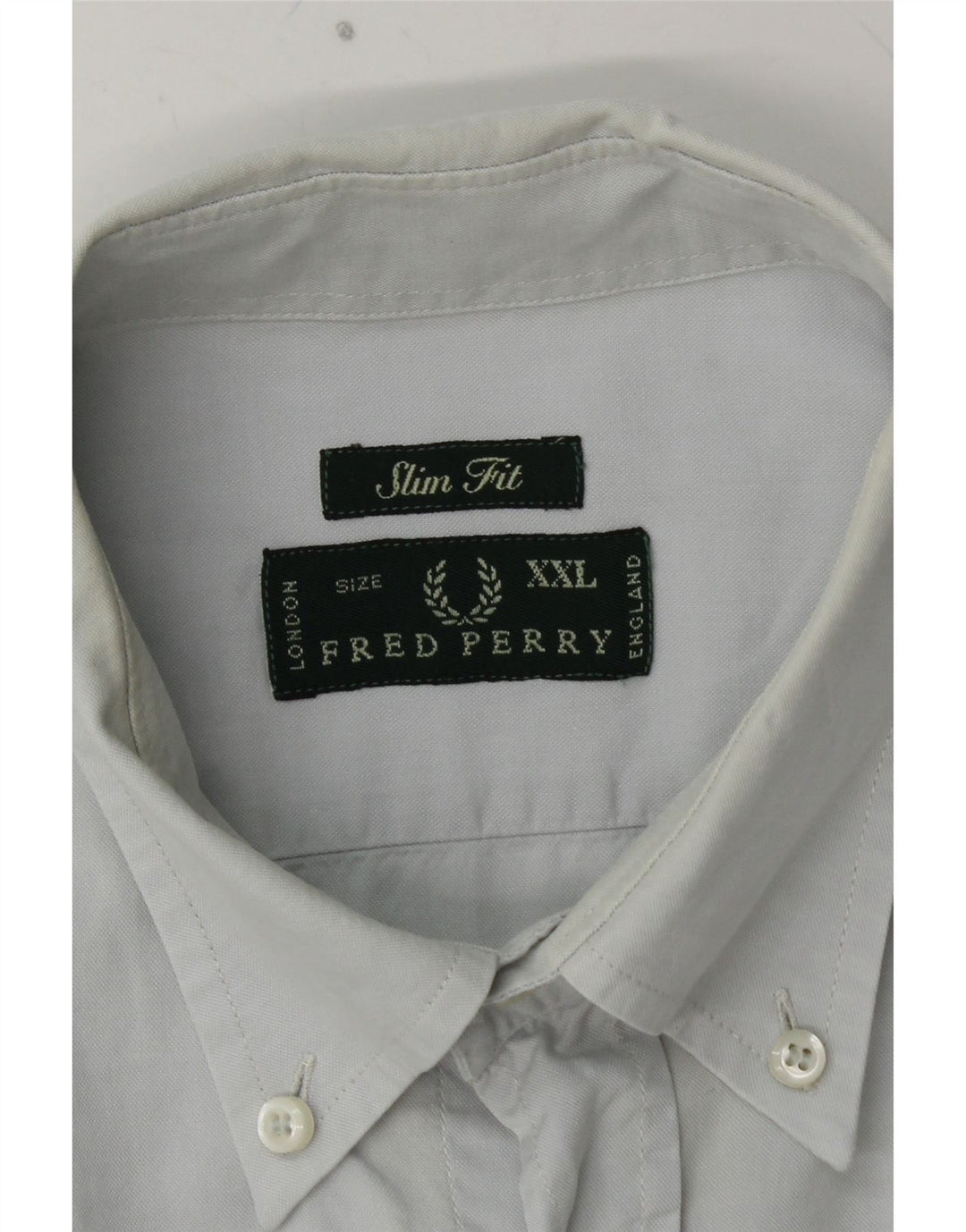 Cămașă Slim Fit FRED PERRY pentru bărbați, bumbac albastru 2XL