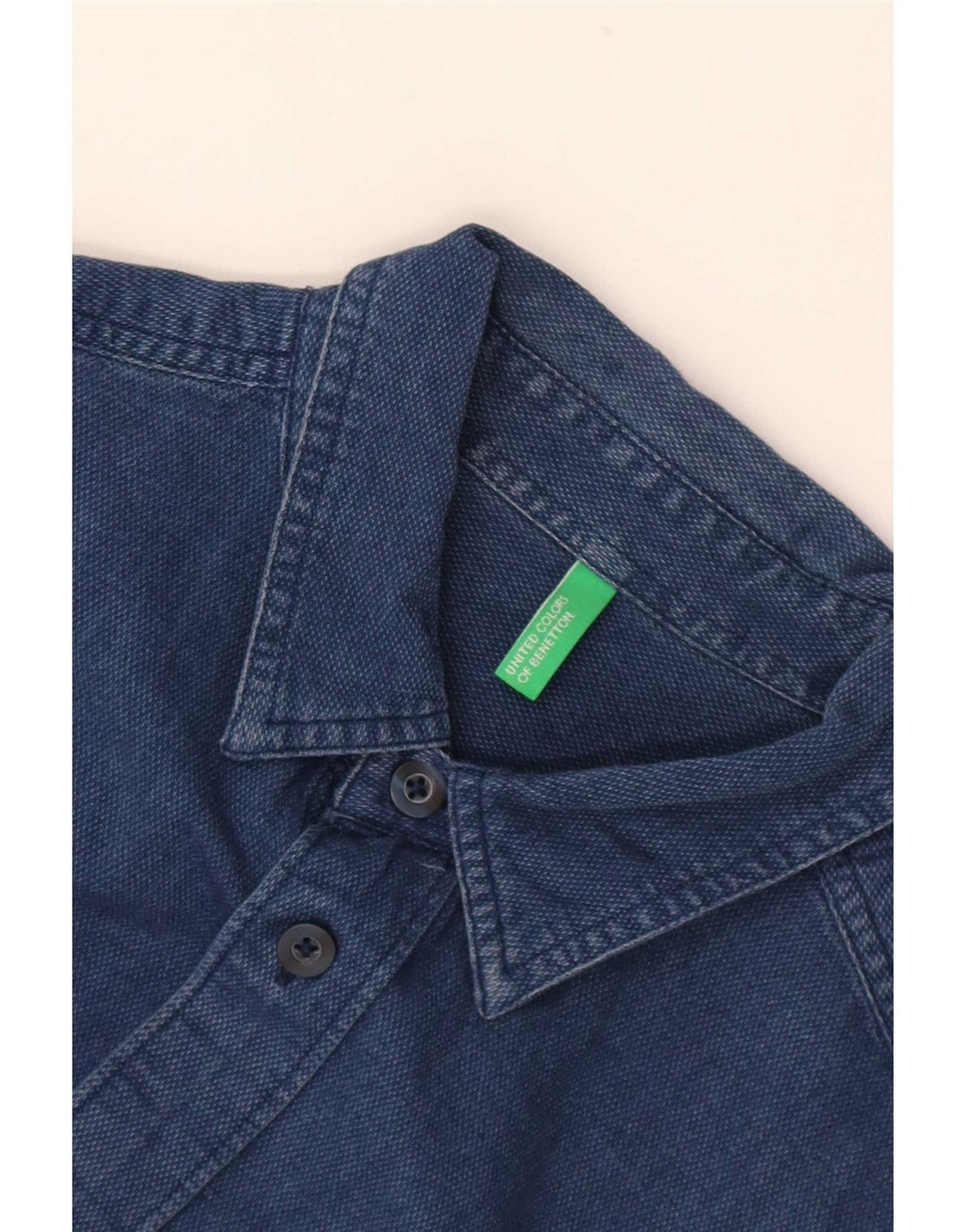 Cămașă Benetton Bărbați Mic Bleumarin
