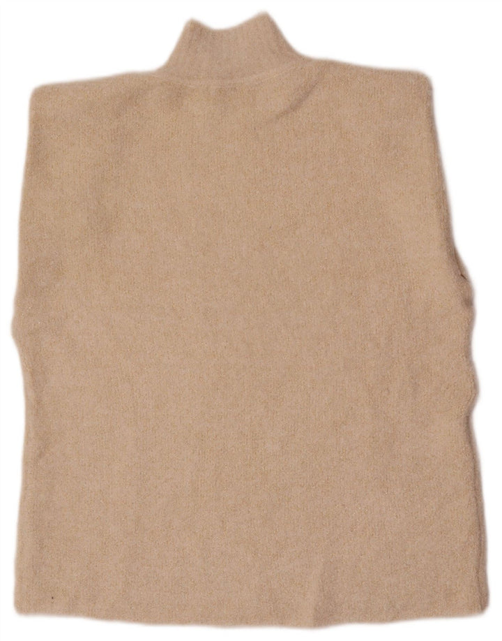 Top cu vestă supradimensionată pentru femei Zara UK 10, mic, alb, acrilic