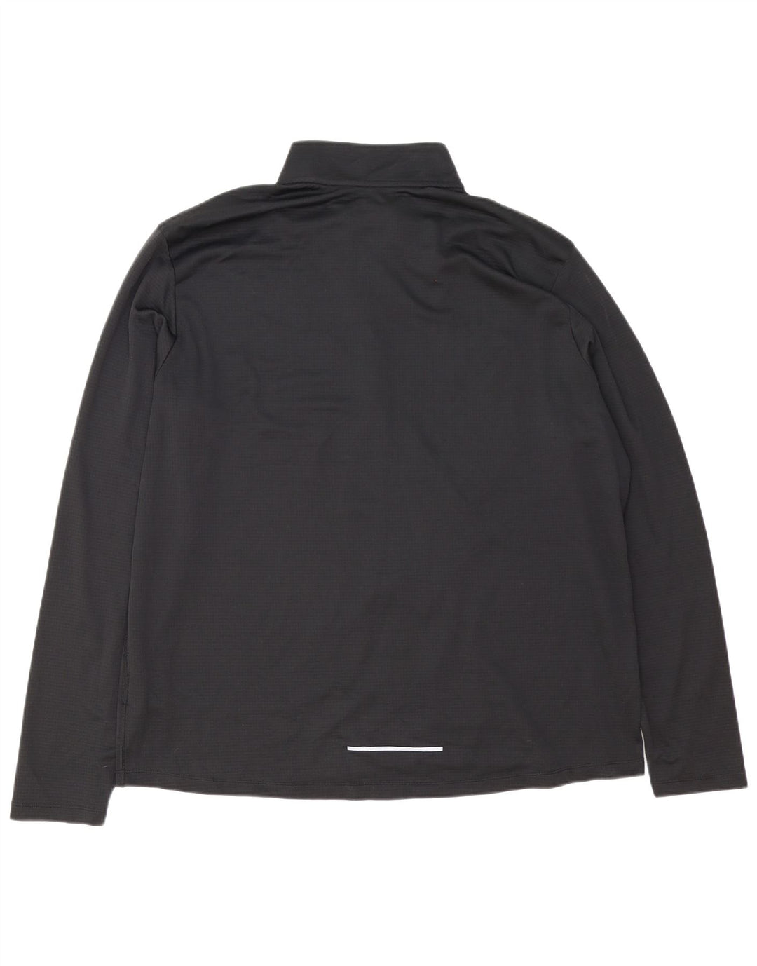 Top de trening pentru bărbați Dri Fit cu fermoar și gât, poliester negru 2XL