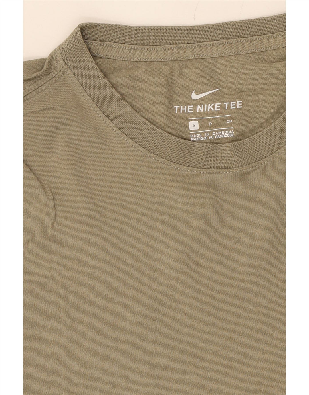 NIKE Womens Crop T-Shirt Top UK 10 Small Grey Vintage Nike and Second-Hand Nike from Messina Hembry 