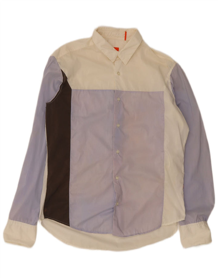 Cămașă pentru bărbați Hugo Boss, bumbac color bloc mediu, multicolor