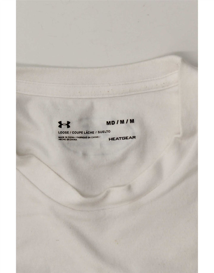 Tricou grafic Under Armour pentru bărbați Heat Gear Top Medium White