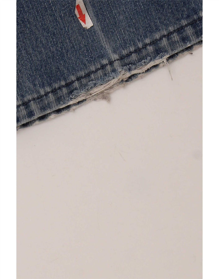 Blugi drepți distressed pentru femei Levi's W28 L32 Bumbac albastru