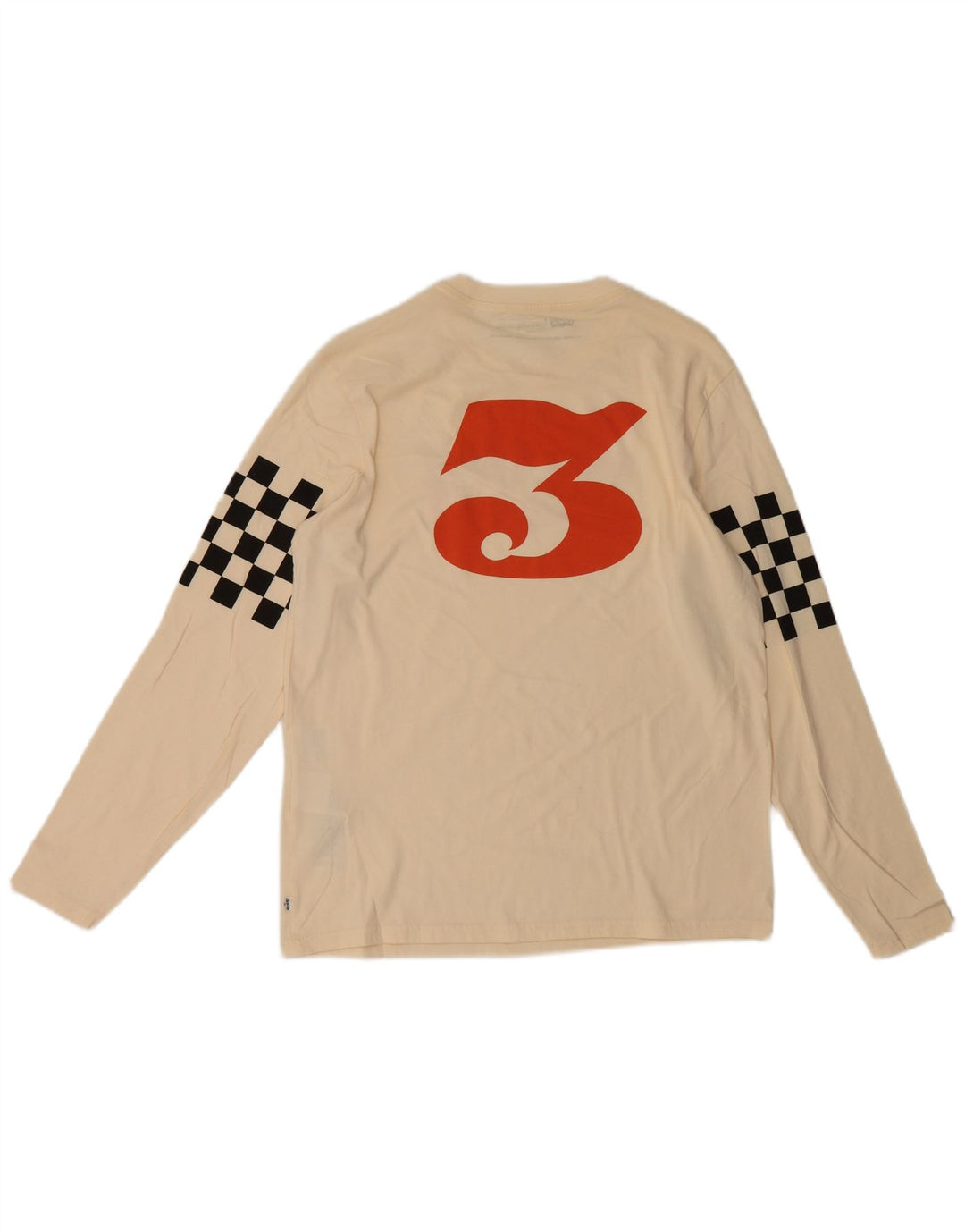 Top cu grafică cu mânecă lungă pentru bărbați Levi's, cu tăiere standard, alb, geometric, mediu