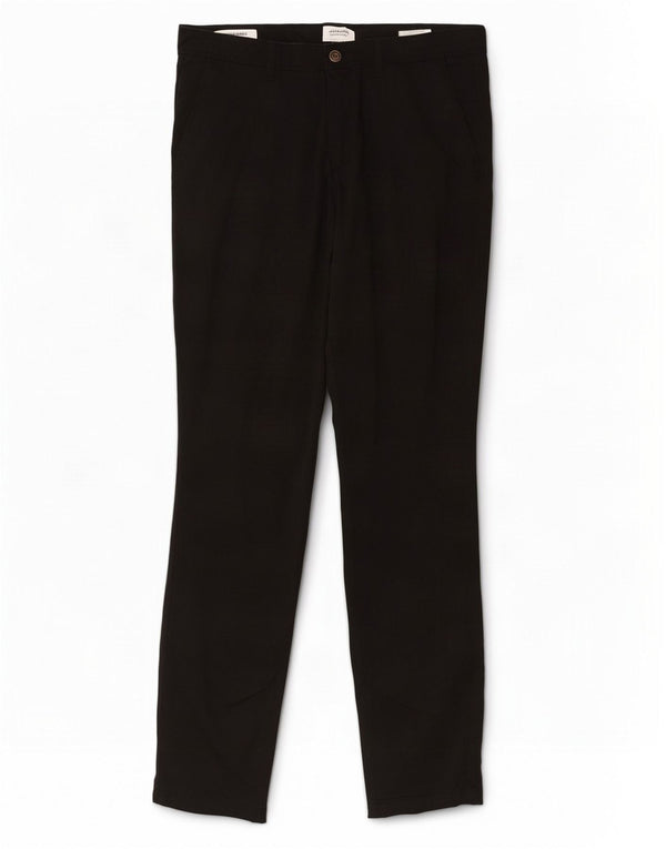 Pantaloni chino Jack & Jones Marco Slim Fit pentru bărbați L34 L32 bumbac negru