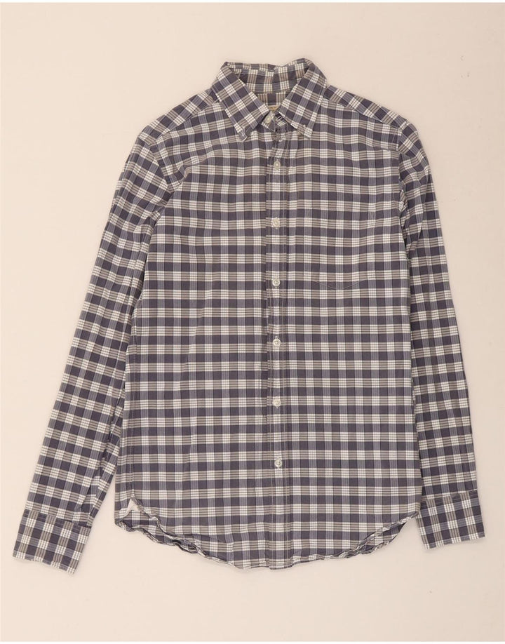 Cămașă pentru bărbați J. Crew Mărimea 13 1/2 XS Bumbac cu carouri gri