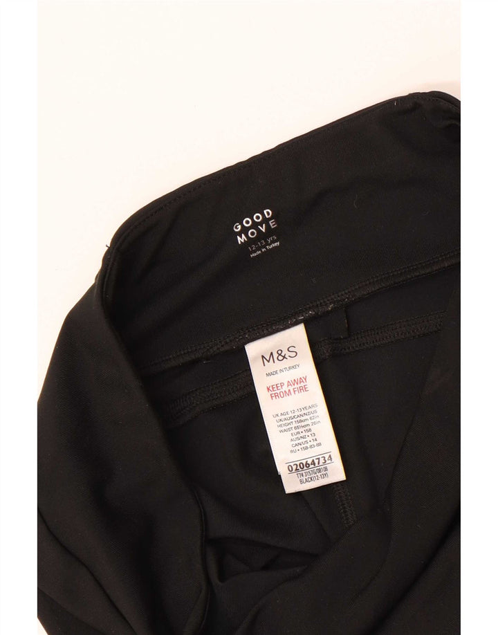 Leggings pentru fete Marks & Spencer 12-13 ani poliester negru