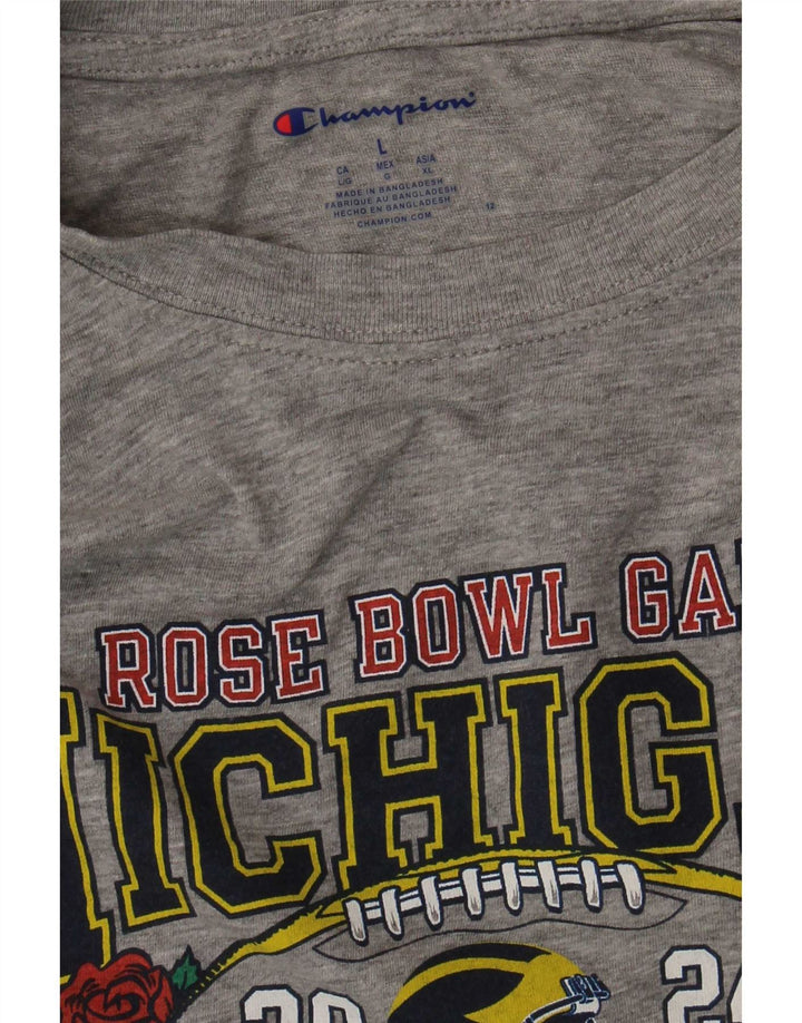 Tricou grafic Champion pentru femei Top UK 14 Large Gri