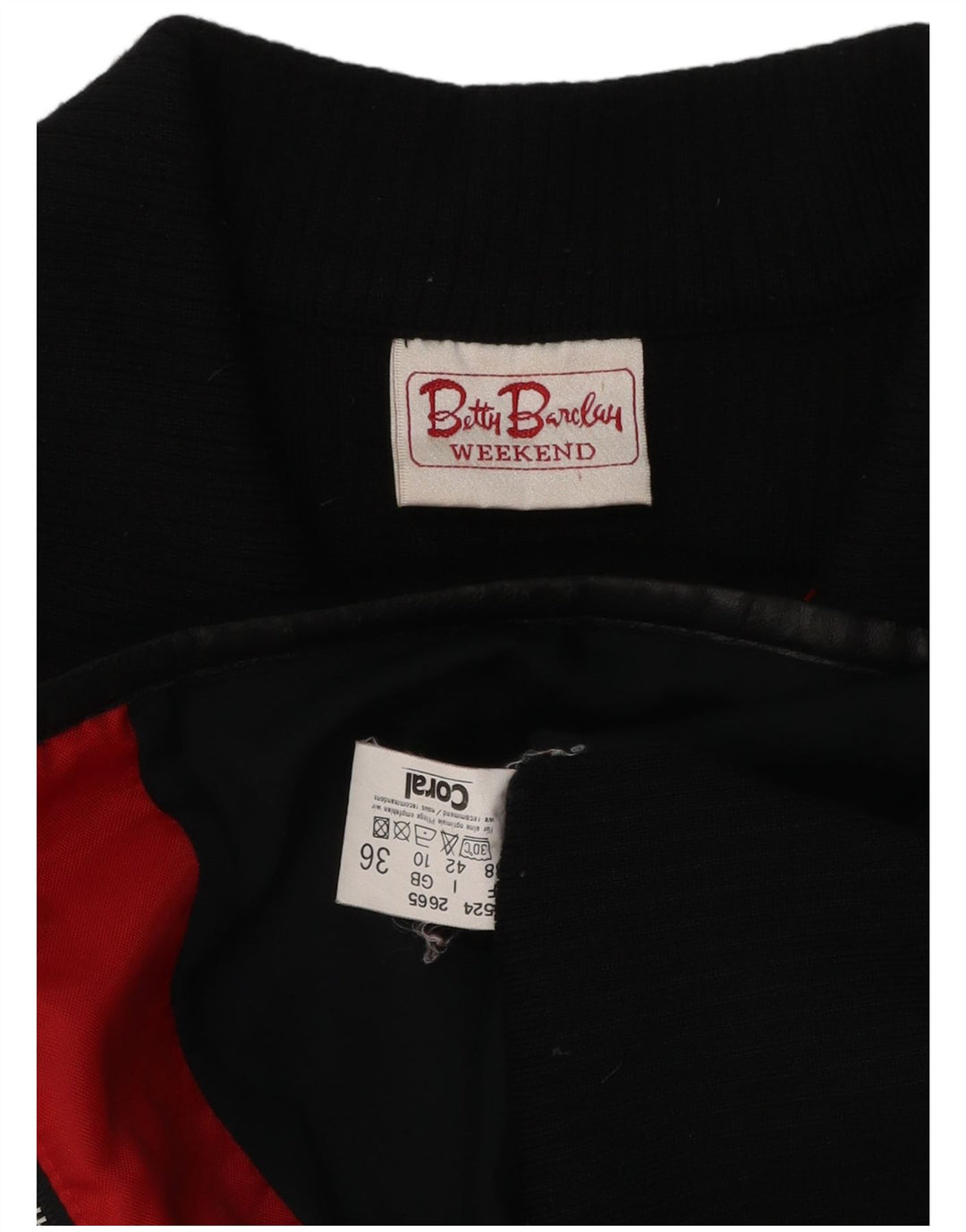 Gilet supradimensionat pentru femei de weekend Betty Barclay UK 10 Small Red Colorblock