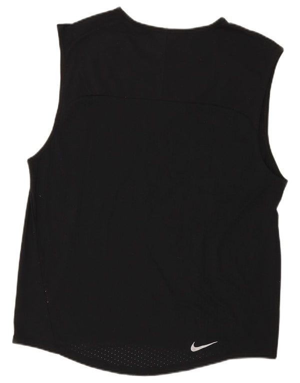 Nike Mens Dri Fit Vest Top Medium Black Polyester
