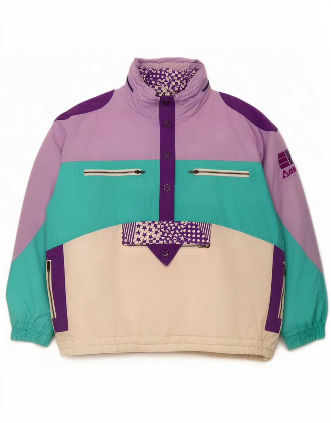 Jachetă de schi Active pentru bărbați US 44 2XL Bumbac multicolor color block