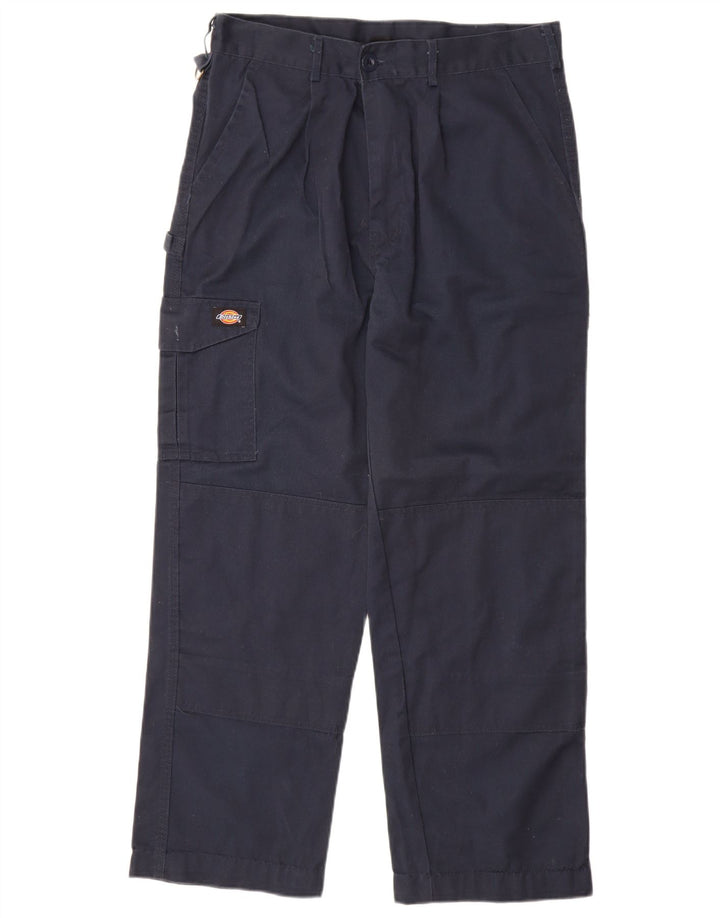 Pantaloni cargo cu fixare pentru bărbați Dickies L34 L30 poliester bleumarin