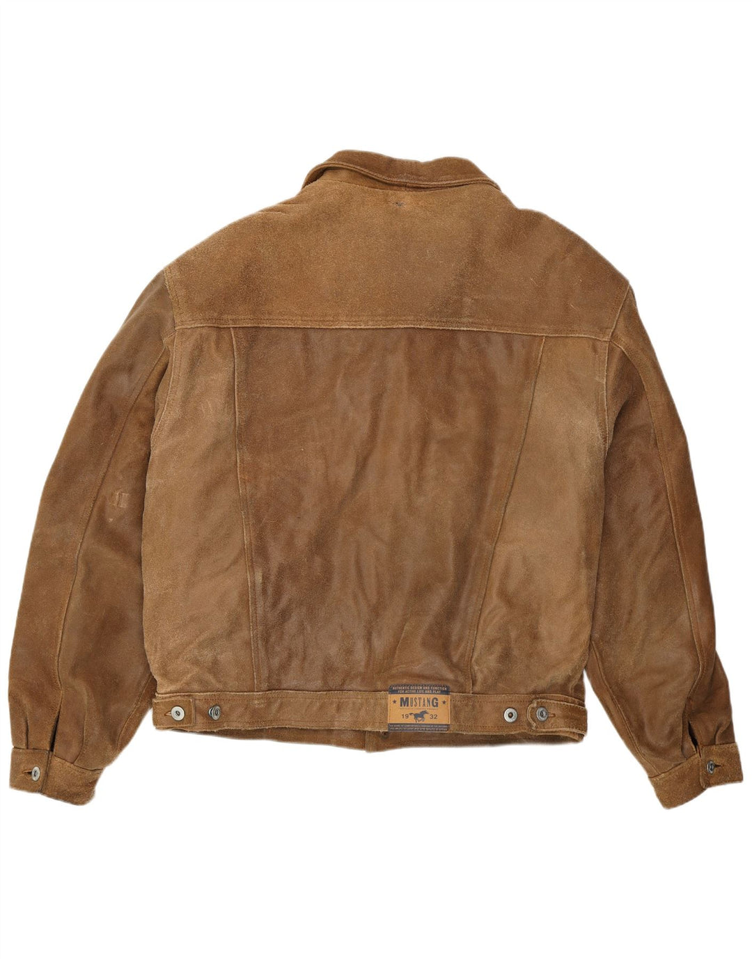 Jachetă de piele pentru bărbați Mustang Bomber UK 42 XL maro