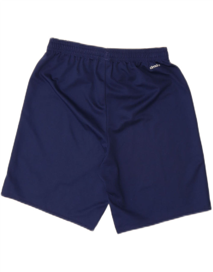 Pantaloni scurți sport Climalite ADIDAS pentru băieți 13-14 ani poliester bleumarin
