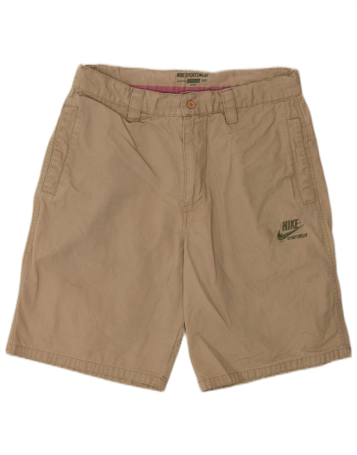 Pantaloni scurți chino pentru bărbați Nike mici W29, bumbac, bej