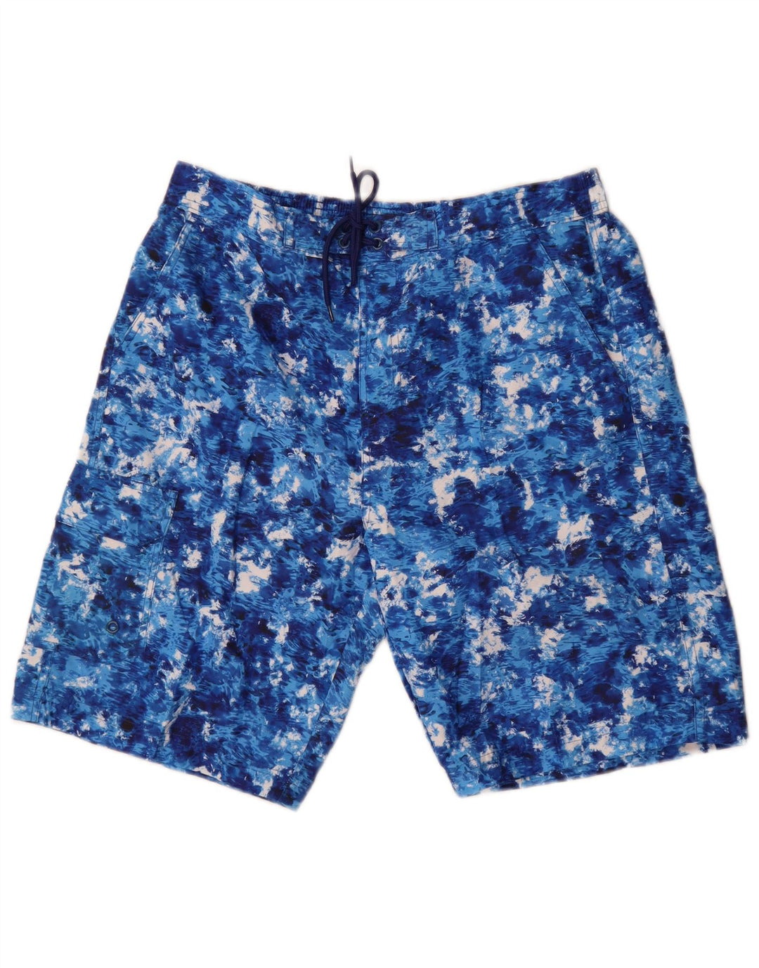 Pantaloni scurți de înot pentru bărbați Mountain Warehouse, poliester cu vopsea cravată, albastru mediu