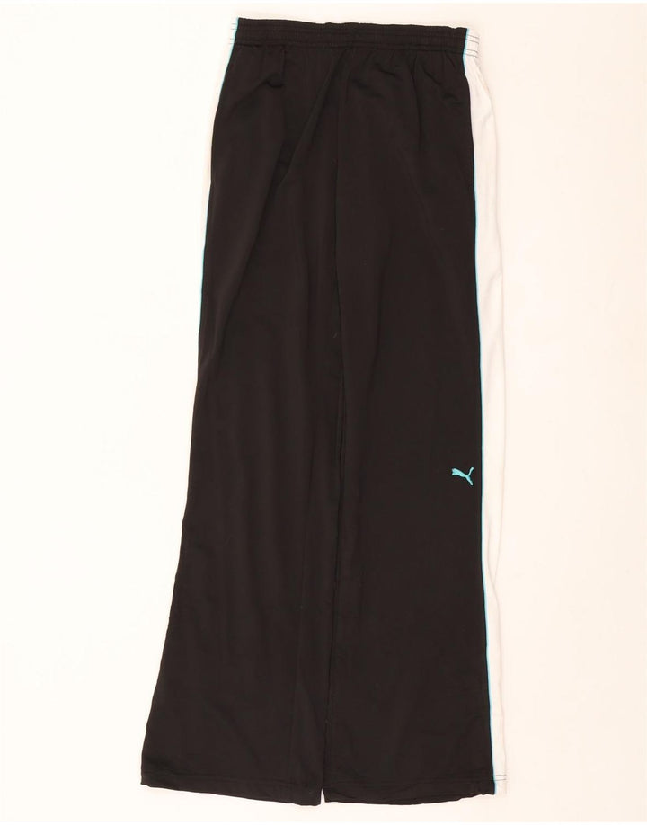 Pantaloni de trening PUMA pentru femei UK 14, mare, negru, poliester color bloc