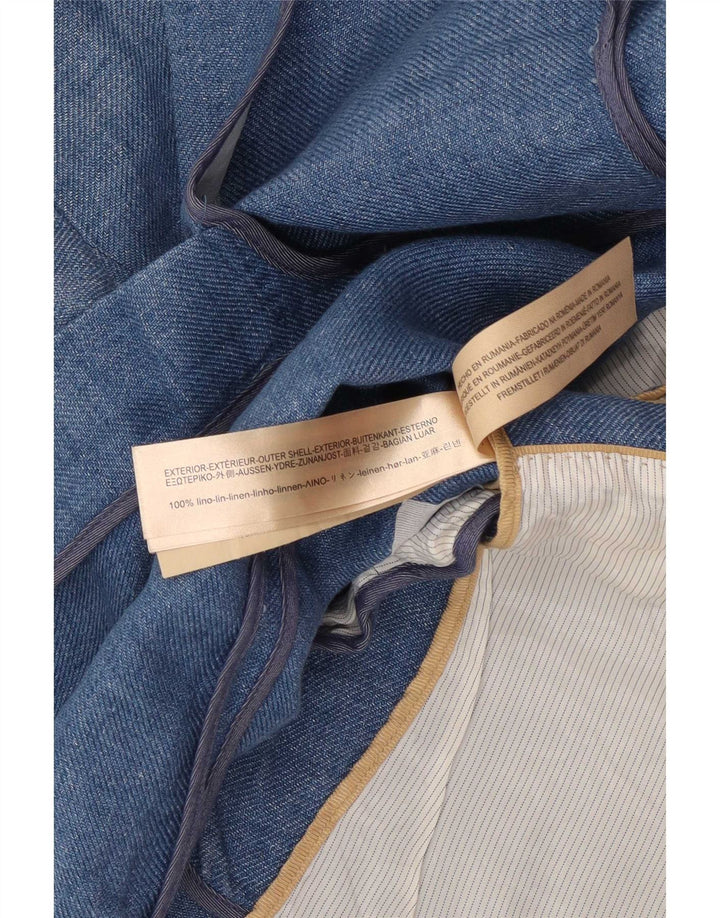 Massimo Dutti Jachetă Blazer Femei 1 Buton EU 38 Mic Albastru In