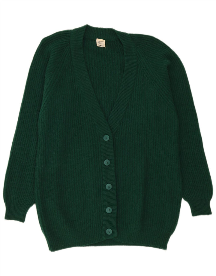 Pulover Cardigan Vintage pentru femei UK 16 Lână verde mare