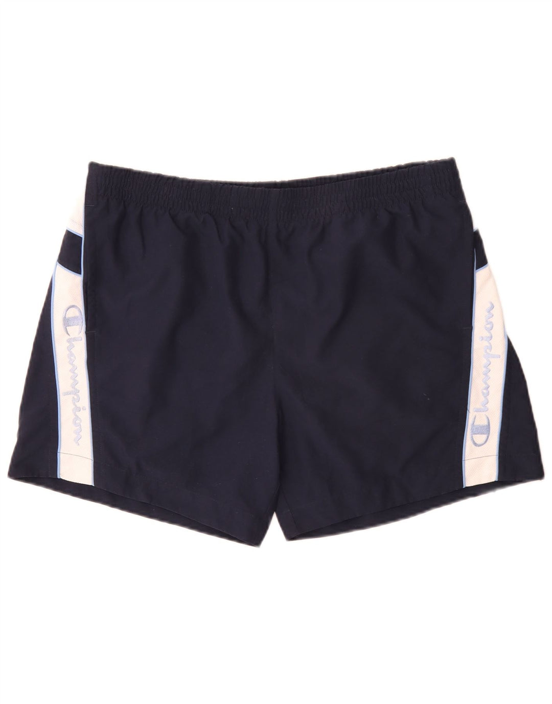 Pantaloni scurți de înot grafic pentru bărbați Champion XL, poliester color-bloc, albastru marin