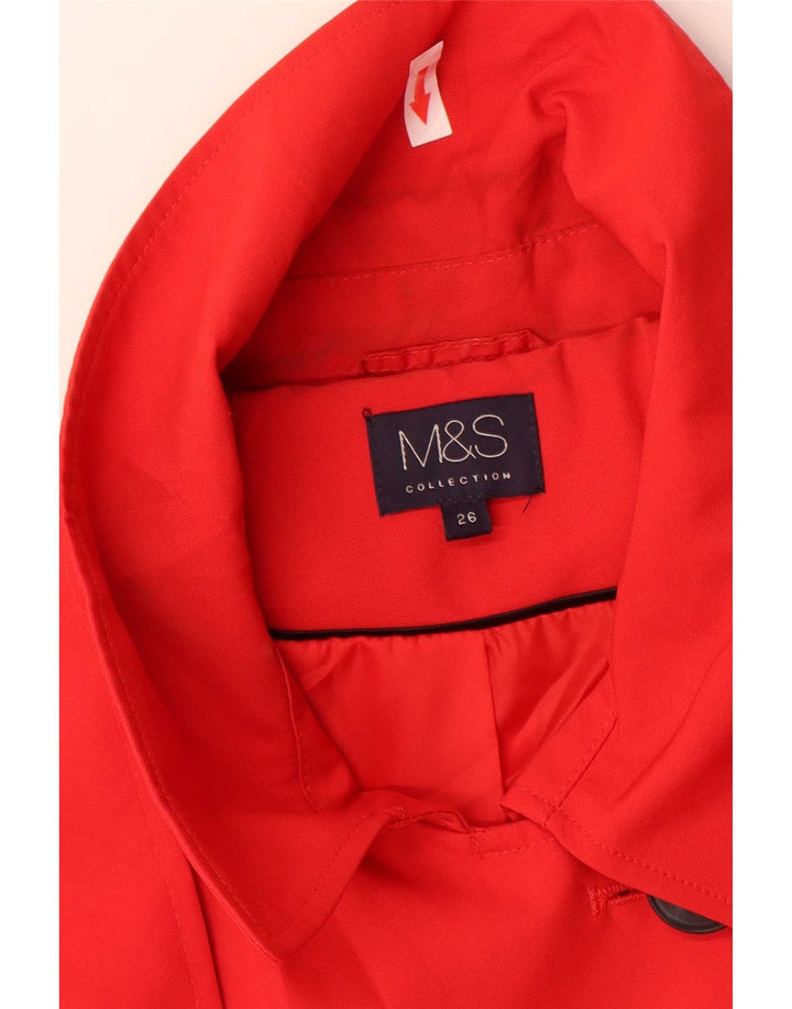 Trench pentru femei Marks & Spencer UK 26 5XL Poliester roșu
