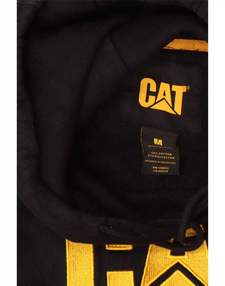 Hanoră grafică pentru bărbați Caterpillar, bumbac mediu negru