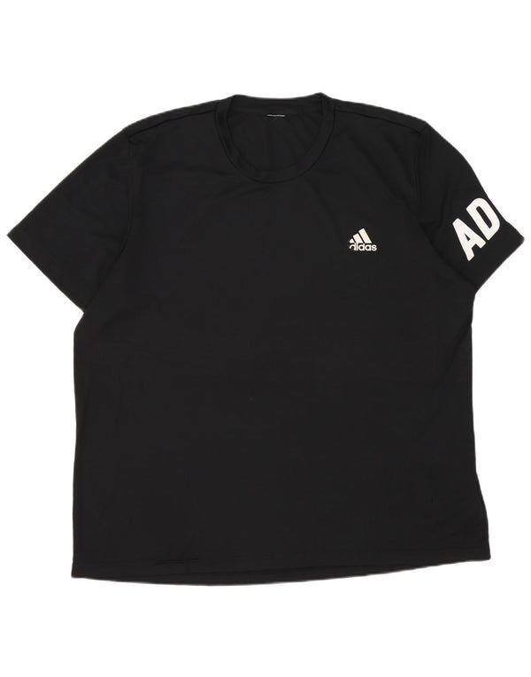 Tricou grafic pentru bărbați Adidas Top 2XL poliester negru