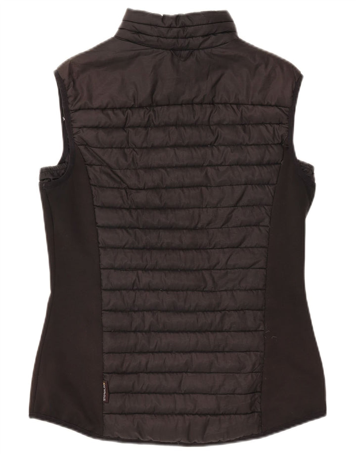 Jack Wolfskin Gilet căptușit pentru femei UK 12 Poliester mediu negru