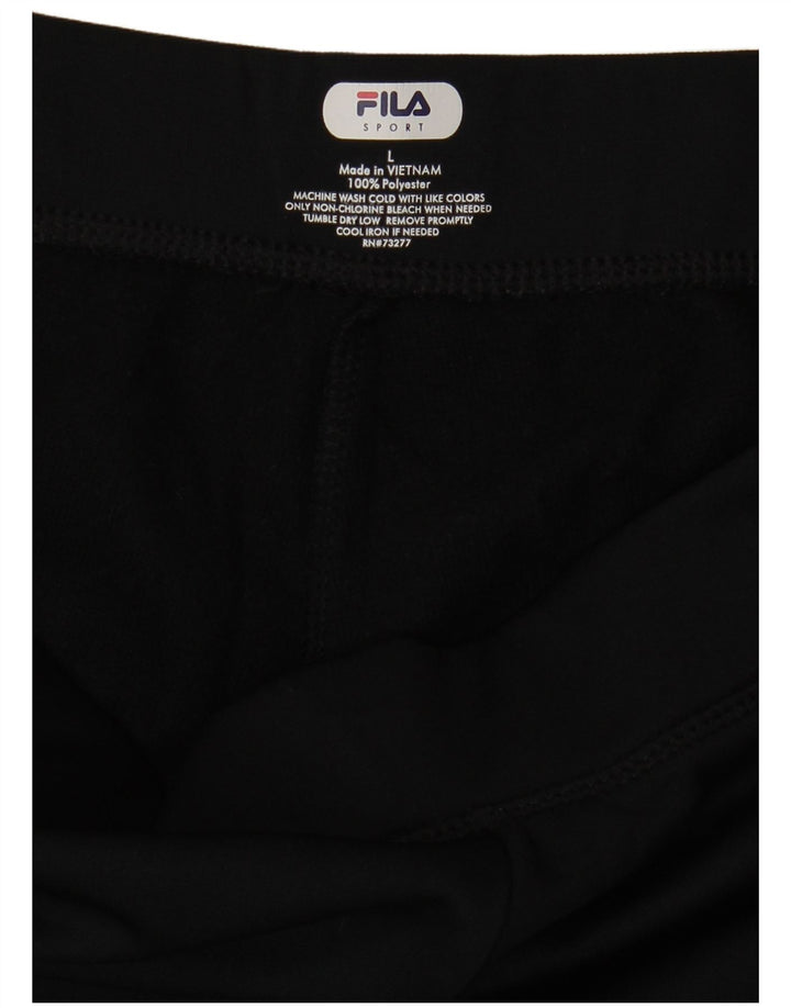 Pantaloni de trening Fila pentru femei UK 16 Poliester negru mare