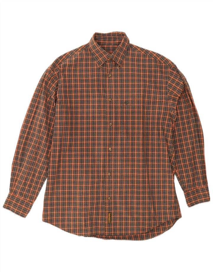 Cămașă pentru bărbați Timberland, bumbac cu carouri mici, verde