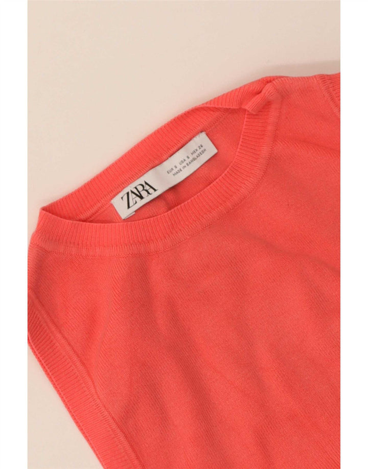 Top tanc pentru femeie Zara Crop Vest UK 8 Small Pink
