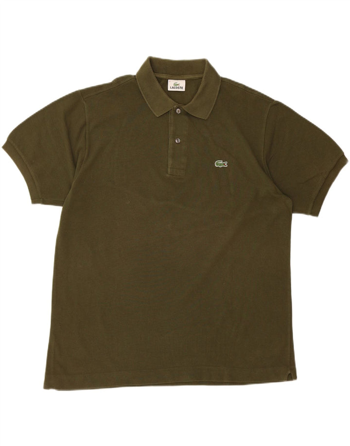 Tricou polo LACOSTE pentru bărbați mărimea 5 mare bumbac kaki