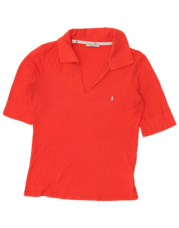 Tricou polo Ballantyne pentru femei UK 12 Medium Red Viscose
