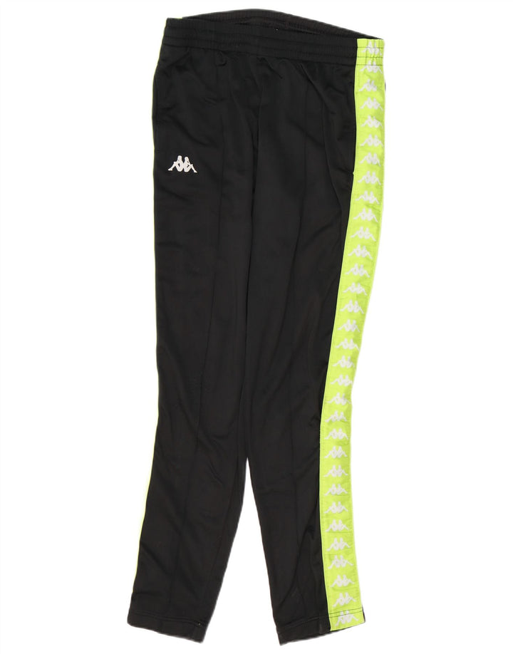 Trening complet grafic KAPPA pentru băieți 15-16 ani, negru, poliester color bloc