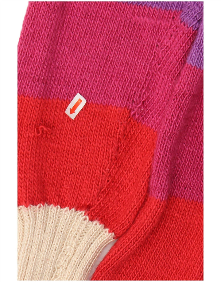 VINTAGE Pulover cu decolteu în V pentru femei UK 12 Mediu, multicolor, în dungi