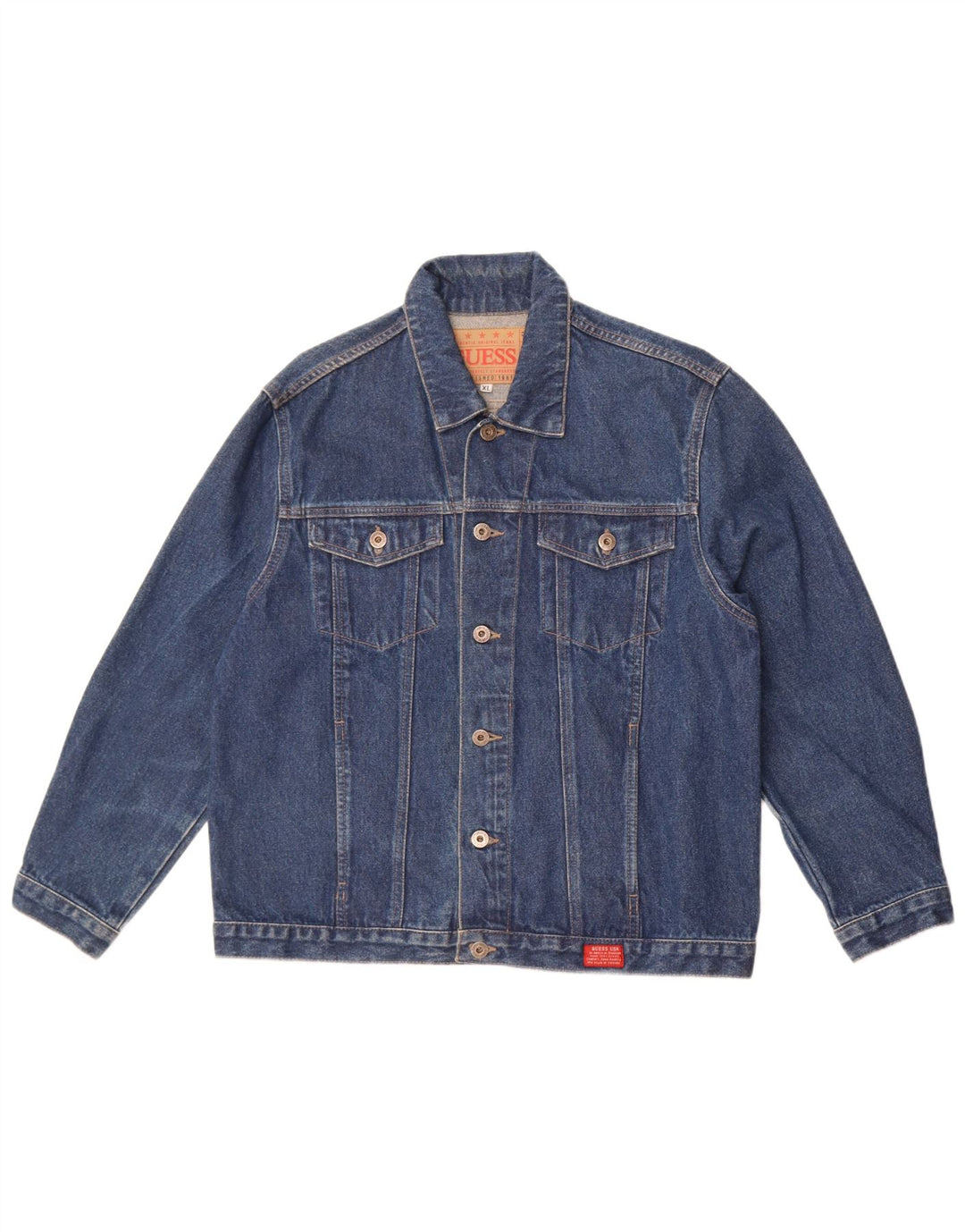 Jachetă de blugi Guess pentru femei UK 18 XL, bumbac albastru