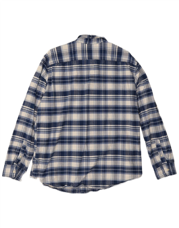 Cămașă de flanel standard Levi's pentru bărbați XL, bumbac cu carouri albastre