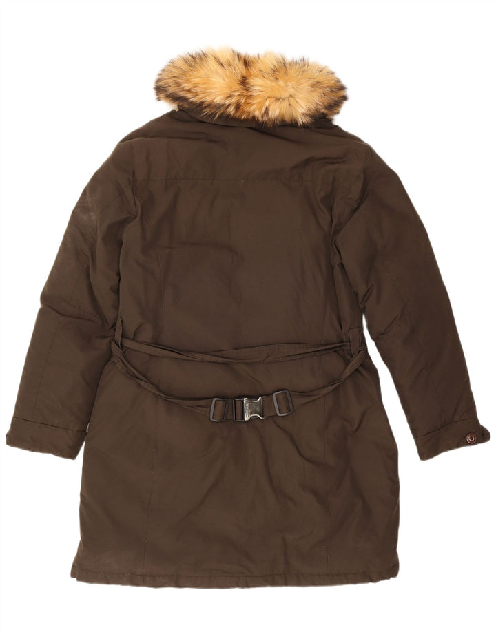 Palton căptușit pentru femei Woolrich UK 20 2XL Kaki Bumbac