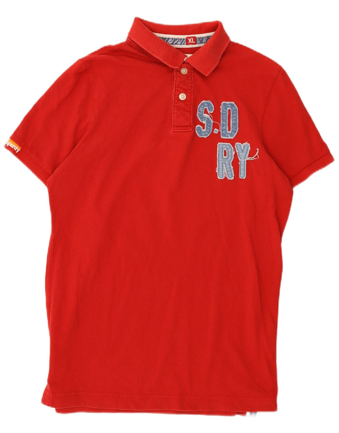Tricou polo grafic pentru bărbați Superdry XL, bumbac roșu