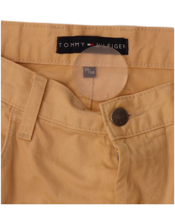 TOMMY HILFIGER Pantaloni casual drepti pentru bărbați W38 L31 bumbac bej