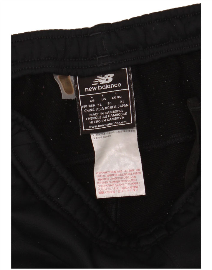 Pantaloni de trening New Balance pentru bărbați, mari, negru, poliester