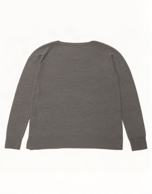 Pulover pentru damă Zara, cu gât turnut, UK 18 XL, gri viscoză