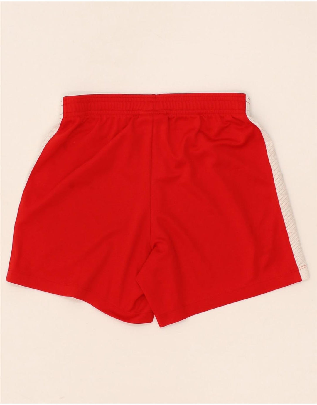 NIKE Boys Dri Fit Sport Shorts 8-9 Years Small Red Colourblock Polyester Vintage Nike and Second-Hand Nike from Messina Hembry 