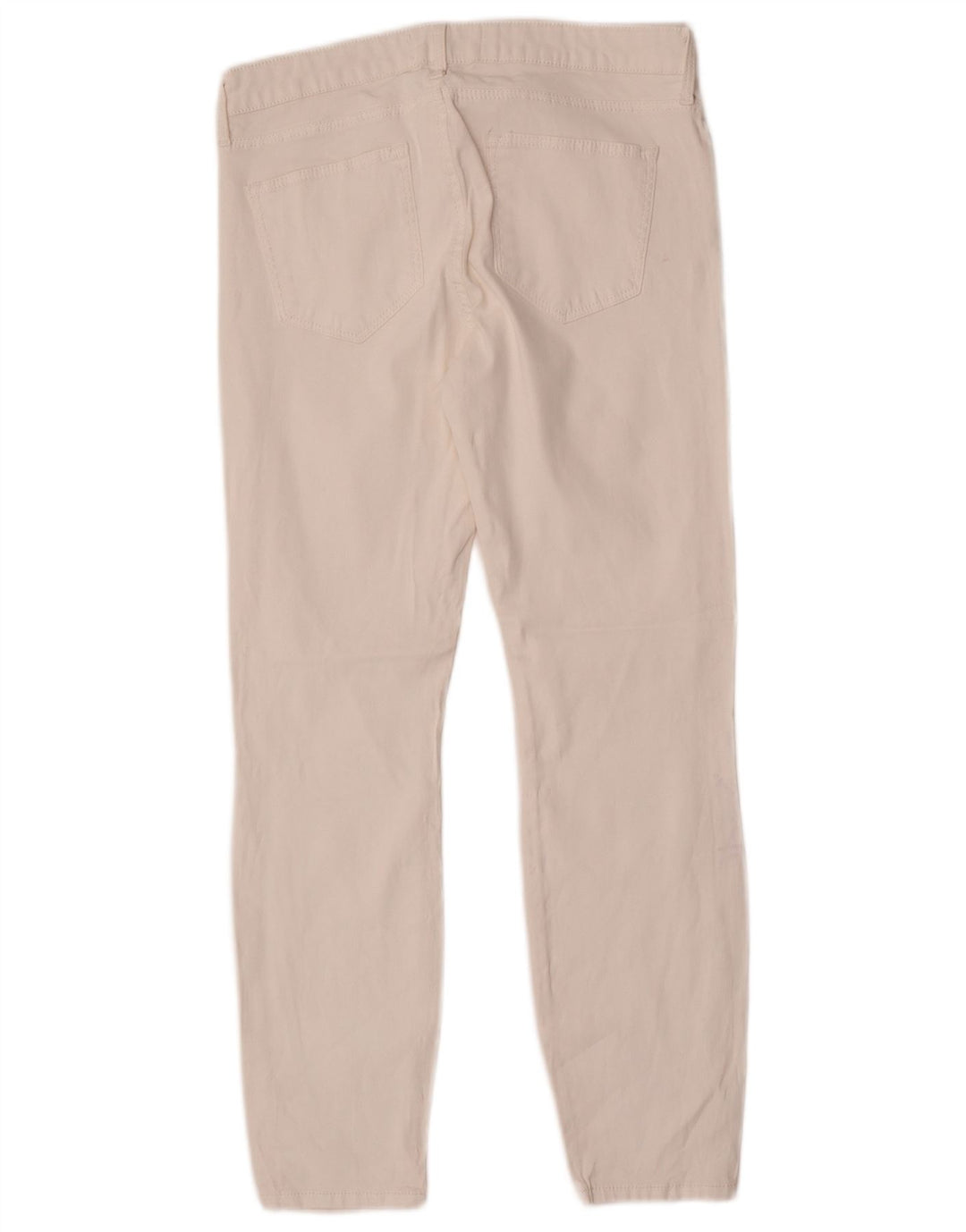 Pantaloni casual slim pentru femei Zara EU 40 Mediu L30 L27 Alb